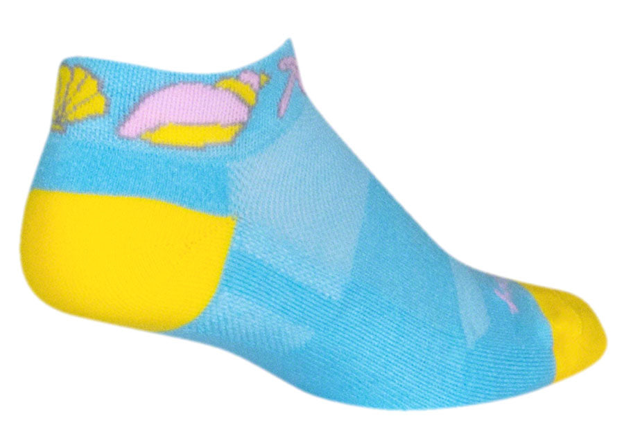 SockGuy Classic Shells Socks - 1" Blue Small/Medium Socks SockGuy   