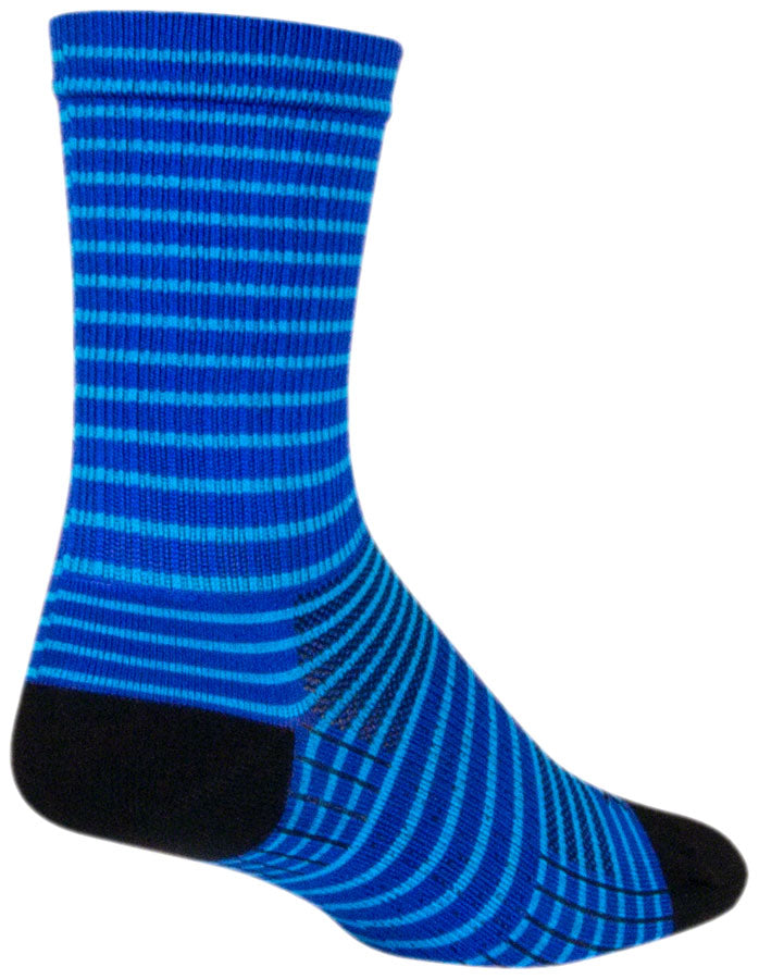 SockGuy SGX Royal Stripes Socks - 6" Royal Small/Medium Socks SockGuy   