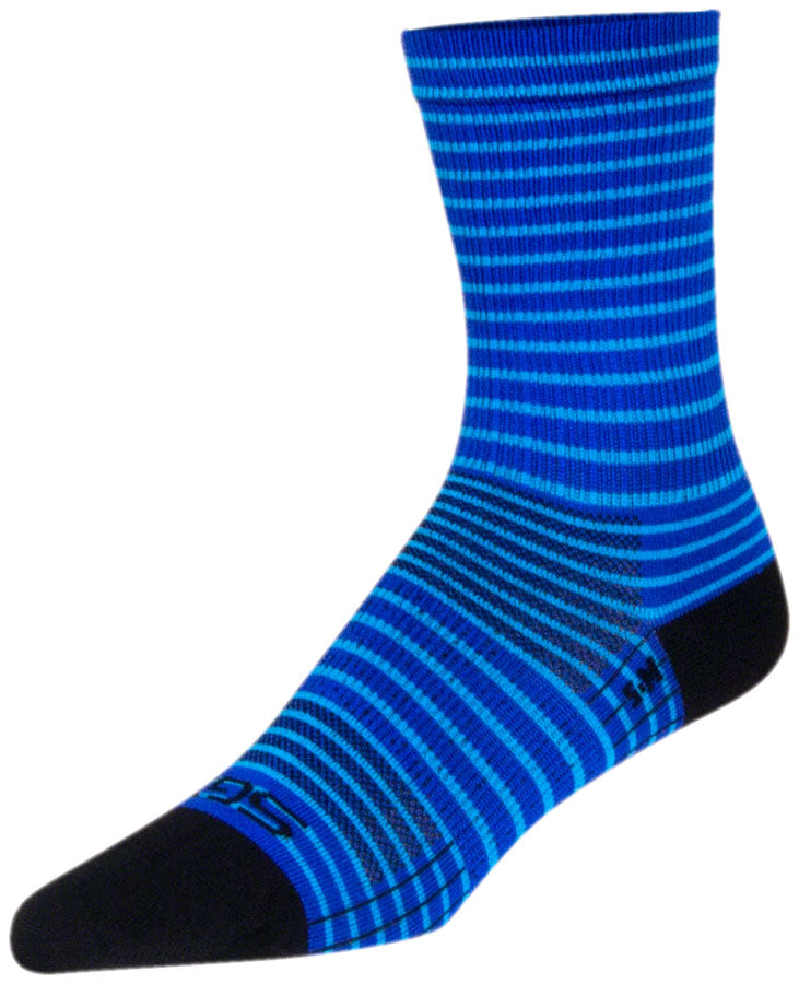 SockGuy SGX Royal Stripes Socks - 6" Royal Small/Medium Socks SockGuy   