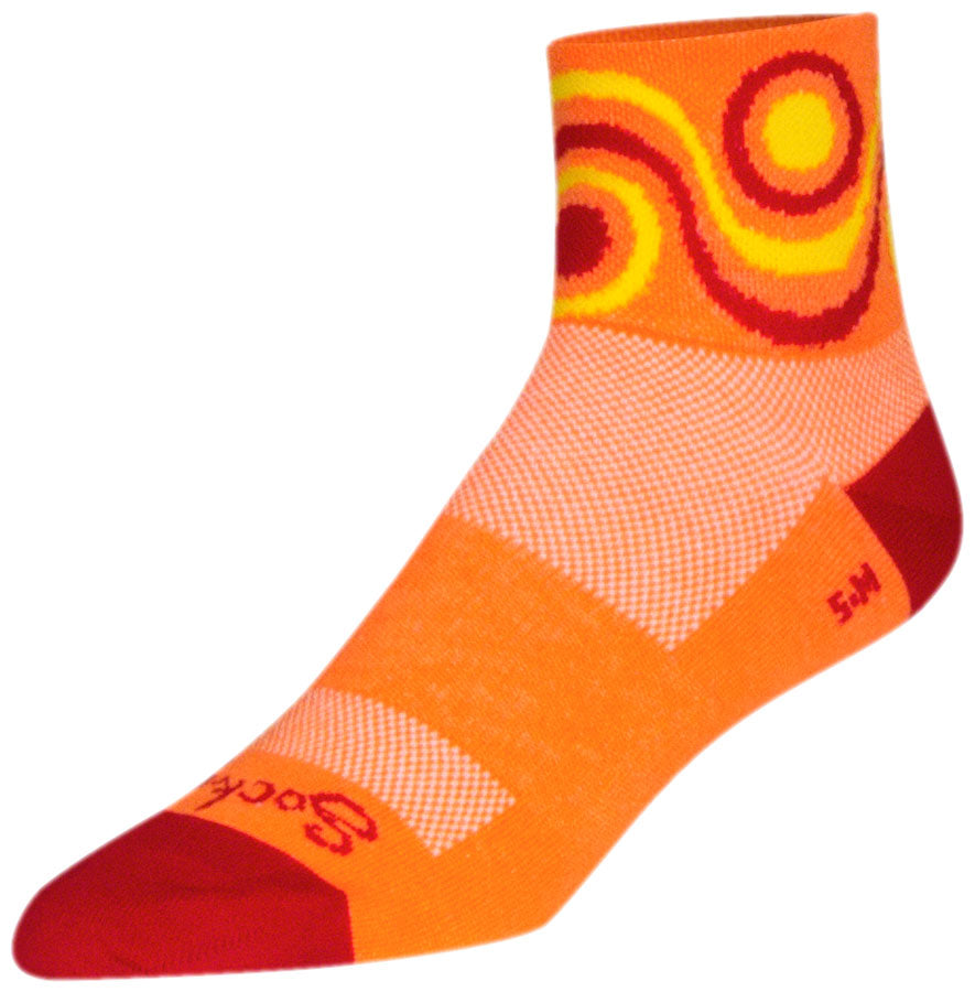 SockGuy Classic Flow Socks - 3" Orange Large/X-Large Socks SockGuy   