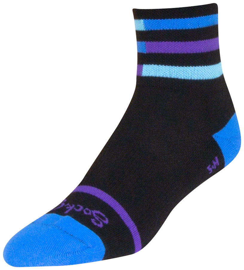 SockGuy Classic Royalty Socks - 3" Black Small/Medium Socks SockGuy   