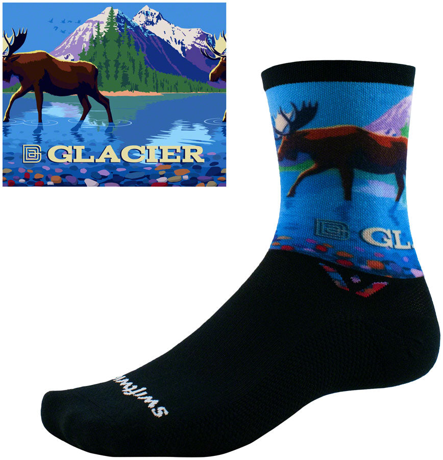 Swiftwick Vision Six Socks - 6" Impression Glacier Large Socks Swiftwick   