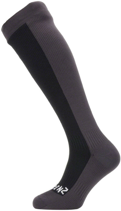 SealSkinz Worstead Waterproof Knee Socks - Black/Gray Small Socks SealSkinz   