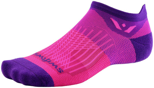 Swiftwick Aspire Zero Tab Socks - Purple Medium Socks Swiftwick   