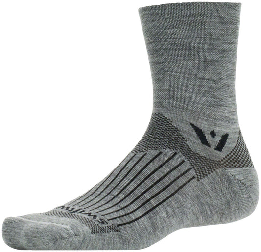 Swiftwick Pursuit Four Socks - 4" Heather Small Socks Swiftwick   