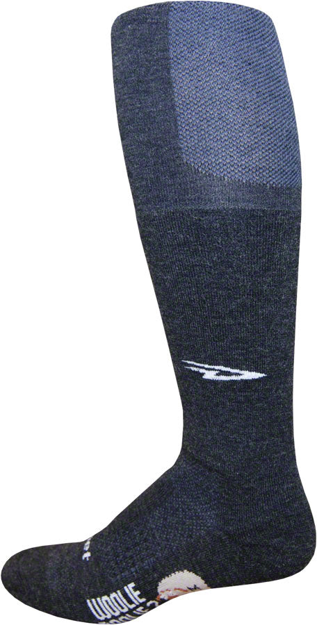 DeFeet Woolie Boolie Knee Hi Socks - 8" Charcoal Small Socks DeFeet   