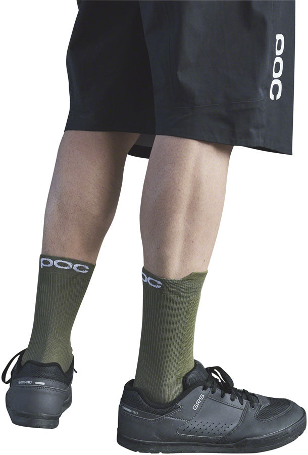 POC Lithe MTB Socks - Green Medium Socks POC   