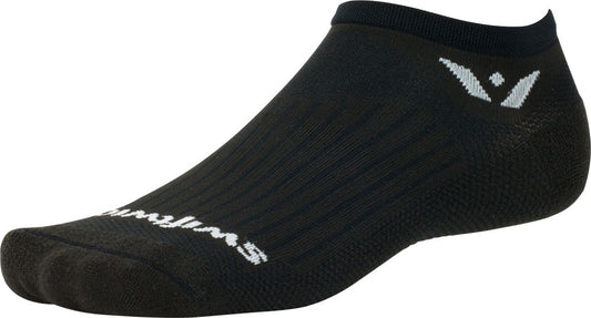 Swiftwick Aspire Zero Socks - No Show Black X-Large Socks Swiftwick   