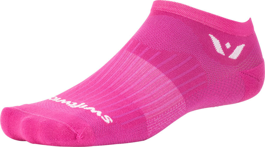 Swiftwick Aspire Zero Socks - No Show Pink Small Socks Swiftwick   