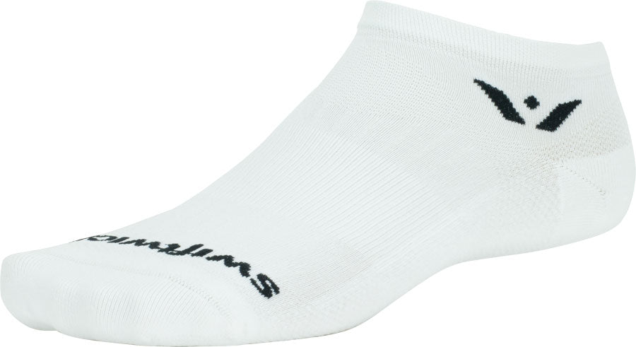 Swiftwick Performance Zero Socks - No Show White Large Socks Swiftwick   