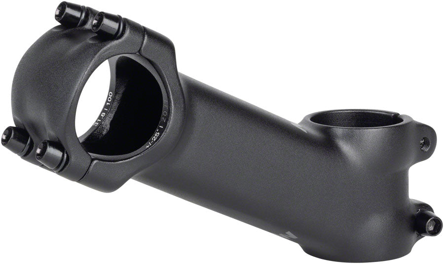 MSW 25 Stem - 100mm 31.8 Clamp +/-25 1-1/8" Aluminum Black Stems MSW   