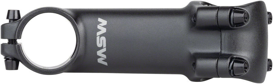 MSW 25 Stem - 100mm 31.8 Clamp +/-25 1-1/8" Aluminum Black Stems MSW   