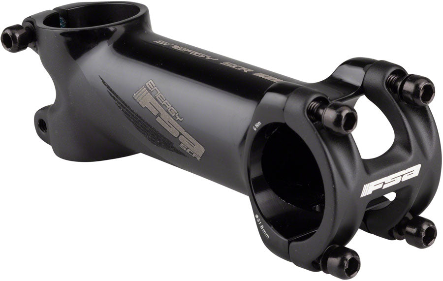 Full Speed Ahead Energy SCR Stem - 100mm 31.8 Clamp +/-6 Black/Gray Stems FSA   
