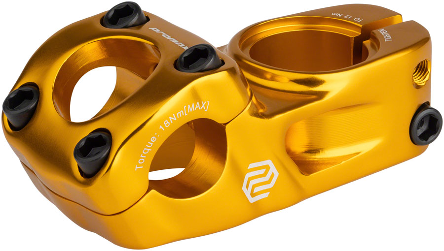 Promax Impact BMX Stem - 48mm Top Load Gold Stems Promax   