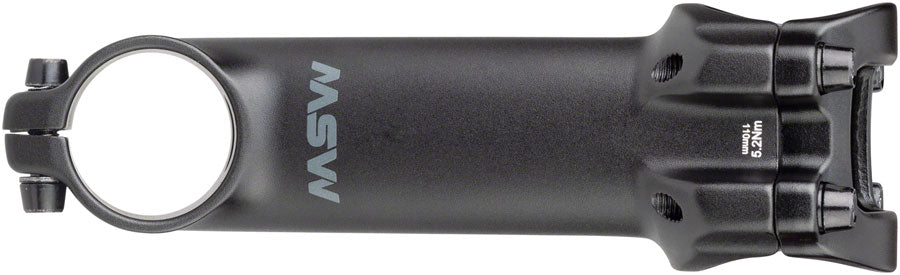 MSW 17 Stem - 120mm 31.8 Clamp +/-17 1 1/8" Aluminum Black Stems MSW   