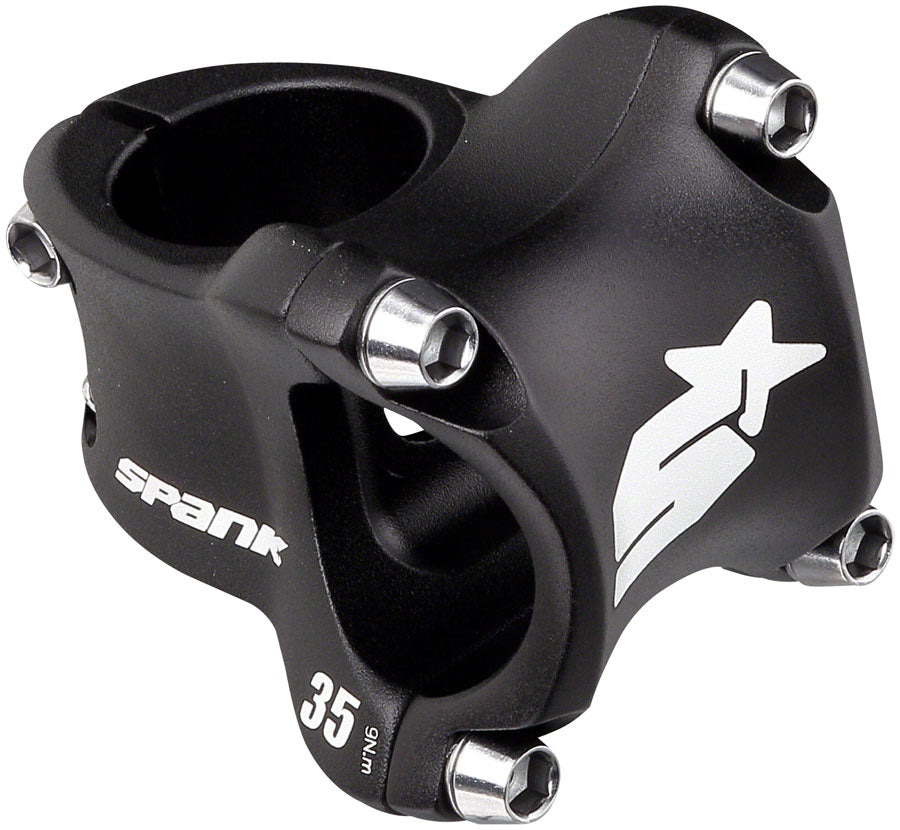 Spank Spike Race 2 Stem - 35mm 31.8 Clamp +/-0 1 1/8" Aluminum Black Stems Spank   