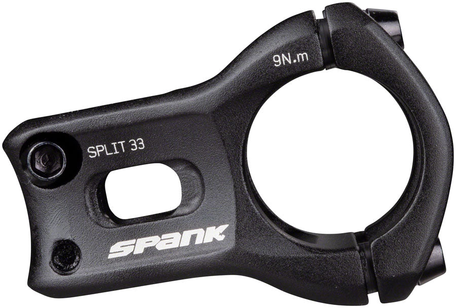 Spank Split Stem - 33mm 31.8 Clamp +/-0 1 1/8" Aluminum Black Stems Spank   