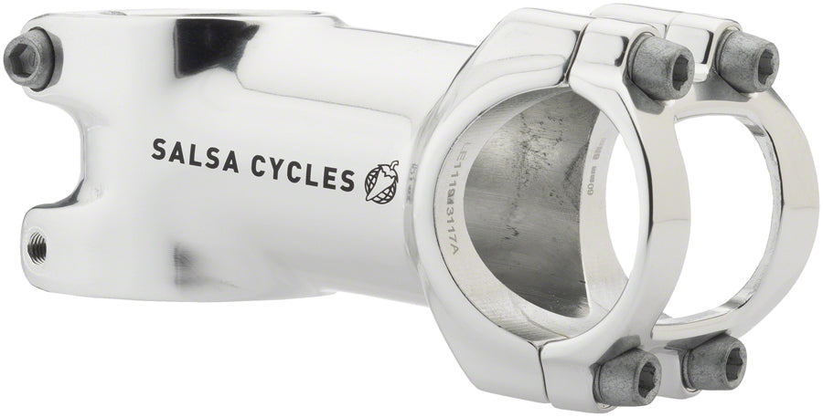Salsa Guide Stem - 60mm 31.8 clamp +/-6 1 1/8" Aluminum Silver Stems Salsa   