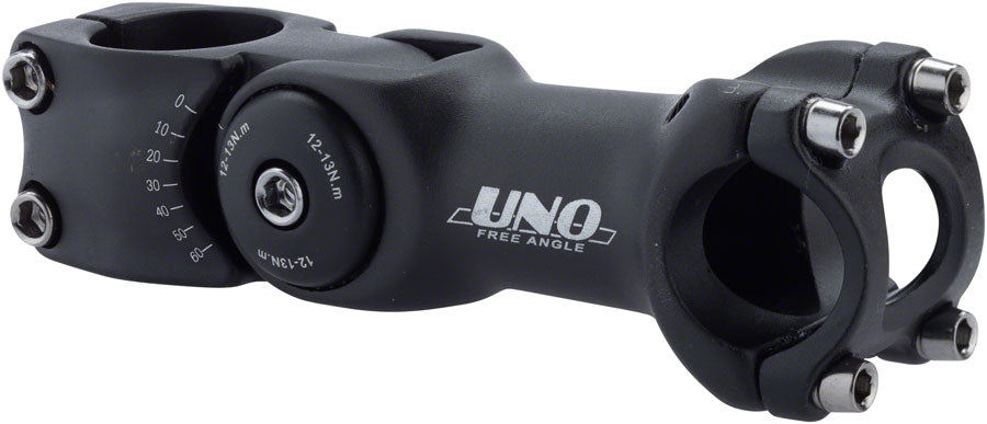 Kalloy 820 Stem - 110mm 25.4 Clamp Adjustable 1 1/8" Aluminum Black Stems Kalloy   