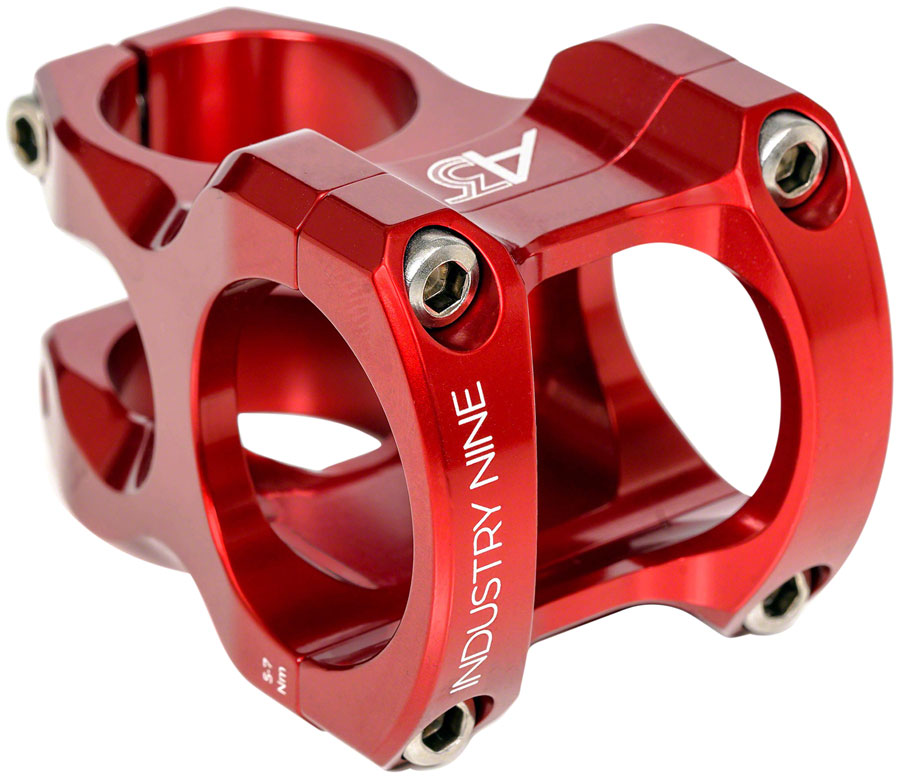 Industry Nine A35 Stem - 50mm 35mm Clamp +/-6 1 1/8" Aluminum Red Stems Industry Nine   