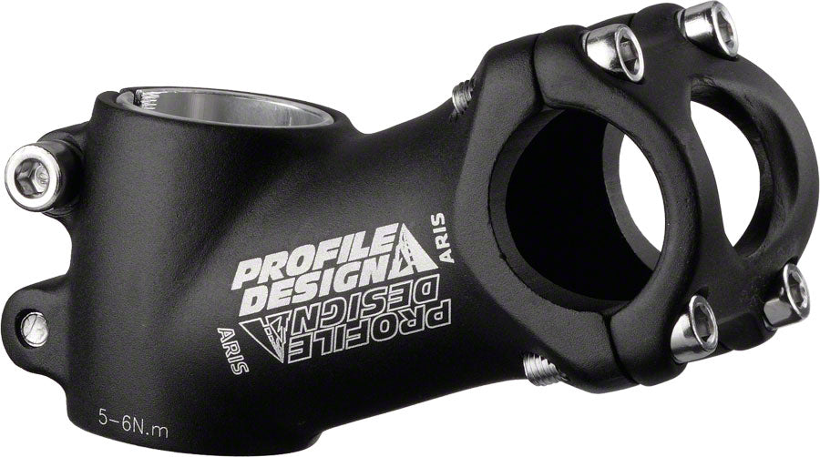 Profile Design Aris Stem - 70mm 26 Clamp +/-25 1 1/8" Aluminum Black Stems Profile Racing   