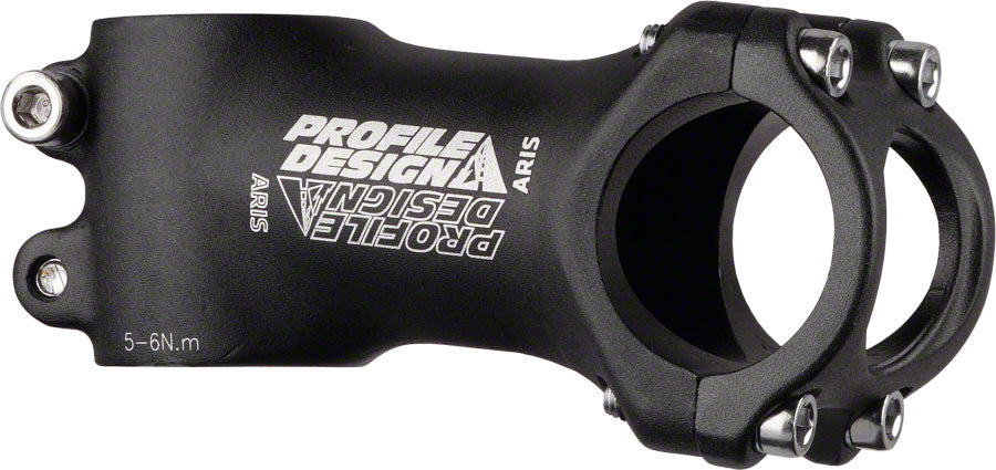 Profile Design Aris Stem - 80mm 31.8 Clamp +/-7 1 1/8" Aluminum Black Stems Profile Racing   