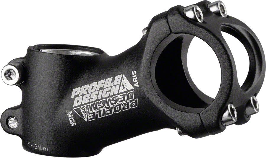 Profile Design Aris Stem - 80mm 31.8 Clamp +/-25 1 1/8" Aluminum Black Stems Profile Racing   