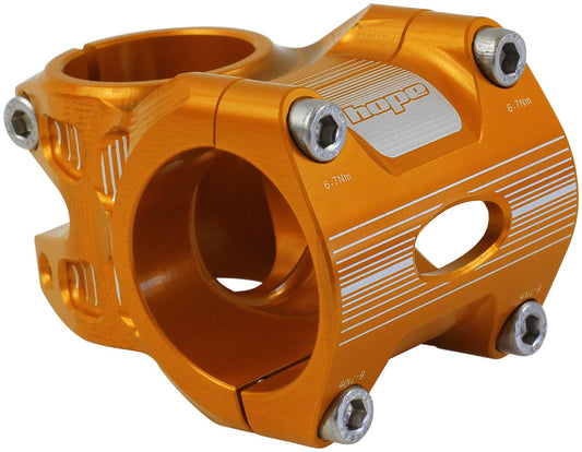 Hope AM/Freeride Stem - 35mm 35 Clamp +/-0 1 1/8" Aluminum Orange Stems Hope   