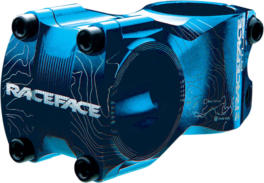 RaceFace Atlas Stem - 65mm 31.8 Clamp +/-0 1 1/8" Aluminum Blue Stems Race Face   