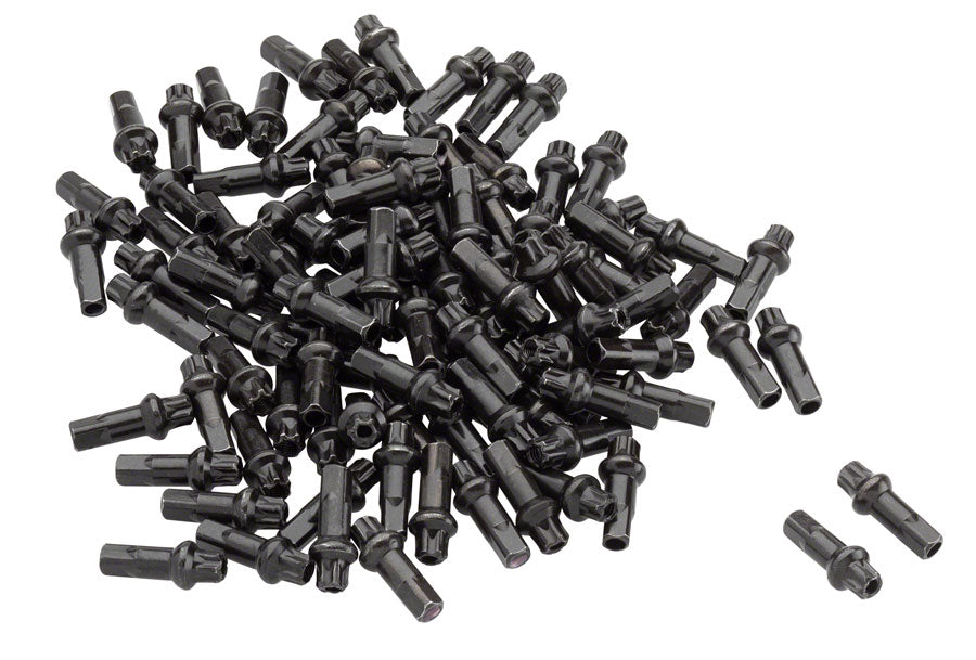 DT Swiss Squorx Pro Head Pro Lock Brass Nipples: 2.0 x 15mm Black Box of 100 Spoke Nipples DT Swiss   