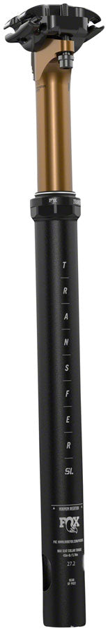 FOX Transfer SL Factory Dropper Seatpost - 30.9mm 100mm Internal Routing Kashima Coat Upper Dropper Posts Fox Shox   