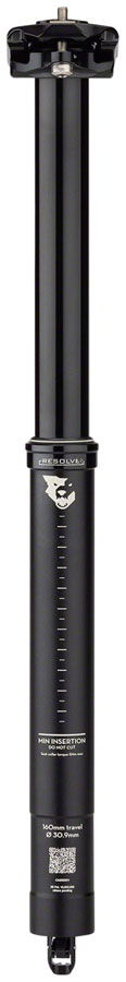 Wolf Tooth Resolve Dropper Seatpost - 30.9 160mm Travel Black Dropper Posts Wolf Tooth   