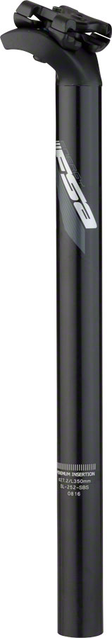 Full Speed Ahead Energy SB20 Seatpost 27.2 x 350mm Gray Graphic  Black Seatpost FSA   