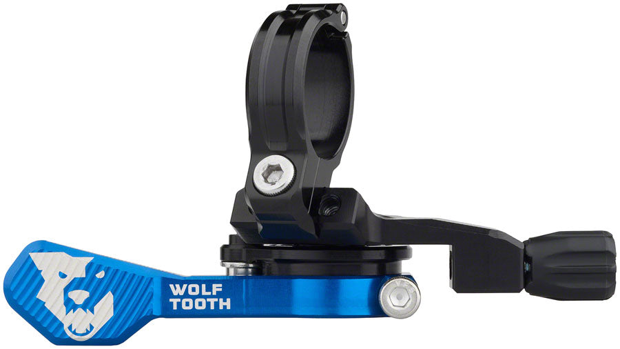 Wolf Tooth ReMote Pro Dropper Post Lever - 22.2mm Clamp Blue Dropper Seatpost Remote Wolf Tooth   
