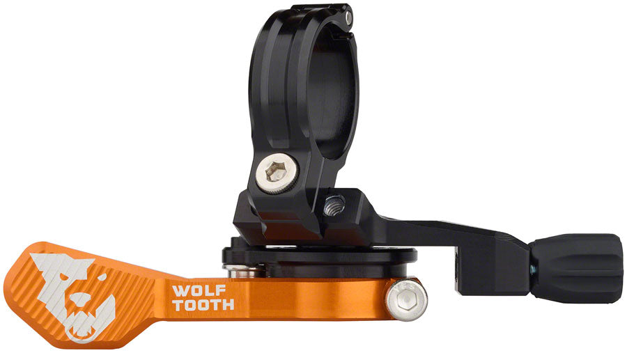 Wolf Tooth ReMote Pro Dropper Post Lever - 22.2mm Clamp Orange Dropper Seatpost Remote Wolf Tooth   