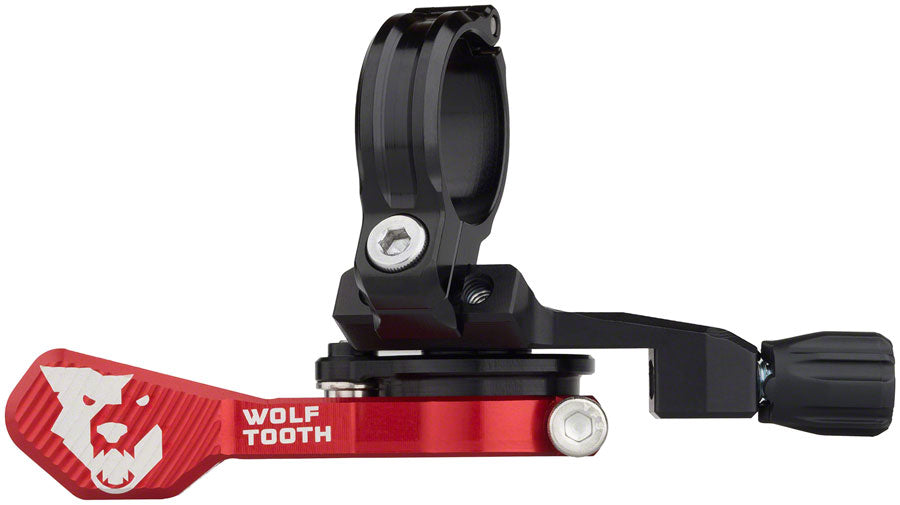 Wolf Tooth ReMote Pro Dropper Post Lever - 22.2mm Clamp Red Dropper Seatpost Remote Wolf Tooth   