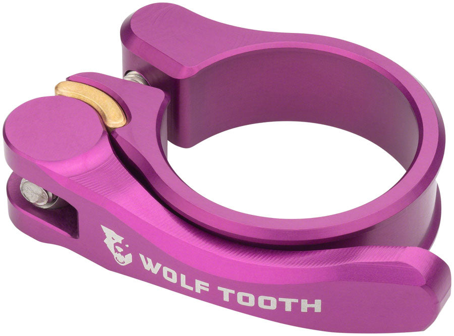 Wolf Tooth Components Quick Release Seatpost Clamp - 34.9mm Purple Seatpost Parts and Accessories Wolf Tooth   