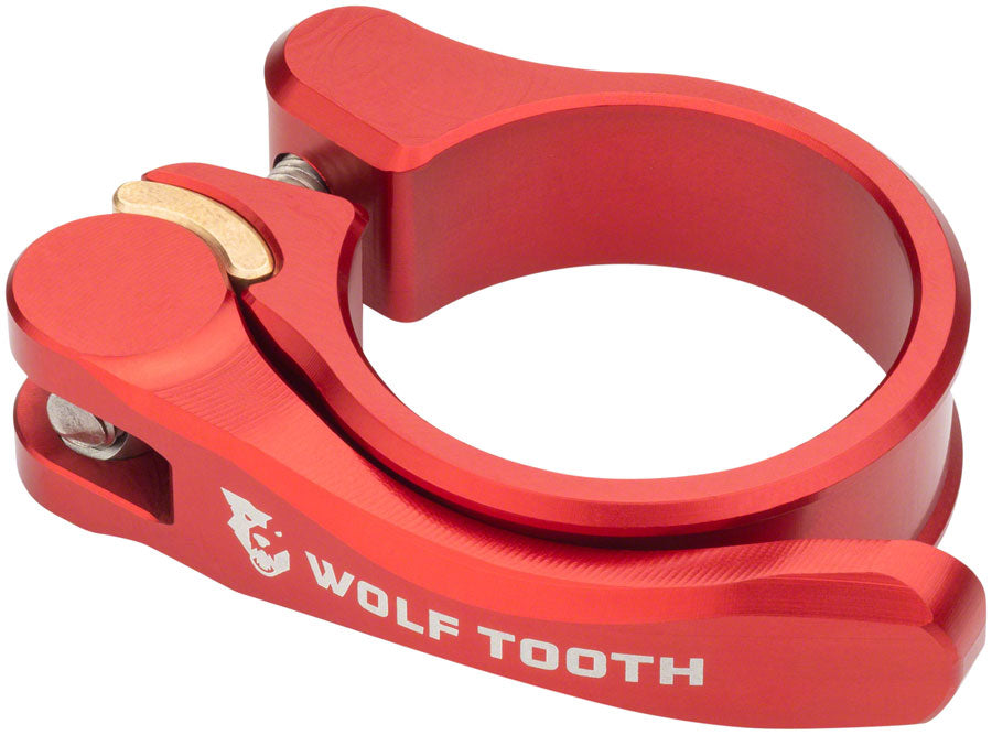 Wolf Tooth Components Quick Release Seatpost Clamp - 31.8mm Red Seatpost Parts and Accessories Wolf Tooth   