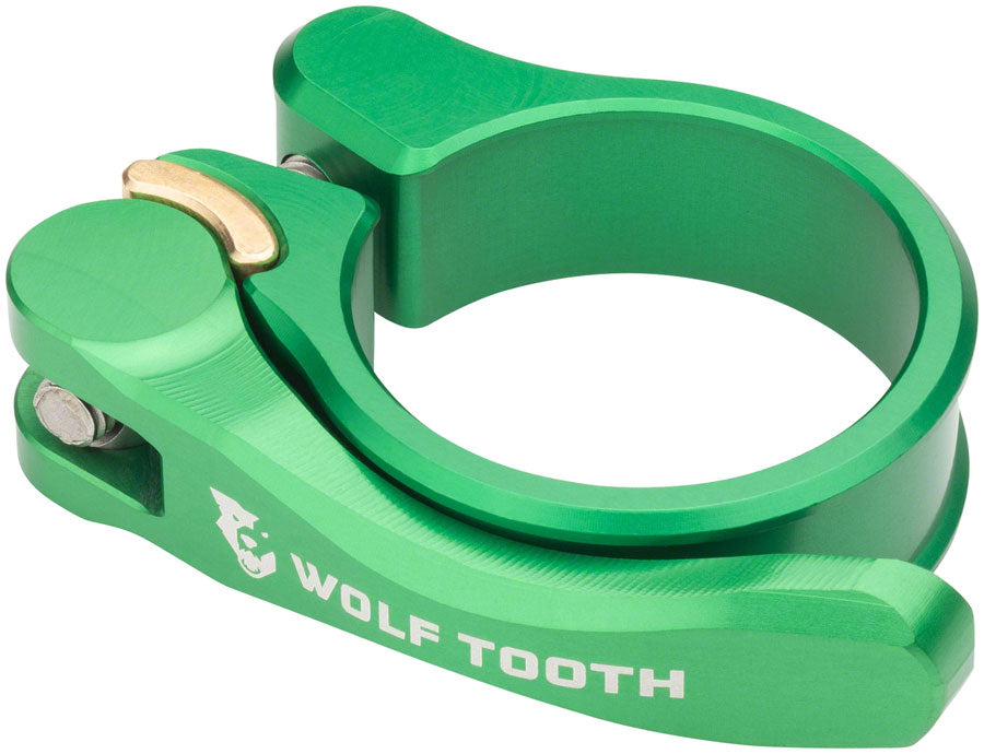 Wolf Tooth Components Quick Release Seatpost Clamp - 28.6mm Green Seatpost Parts and Accessories Wolf Tooth   