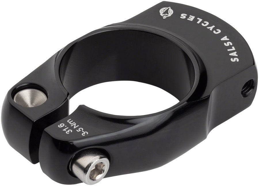 Salsa Post-Lock Rack Mount 31.6 Black Bicycle Mounted Rack Part Salsa   