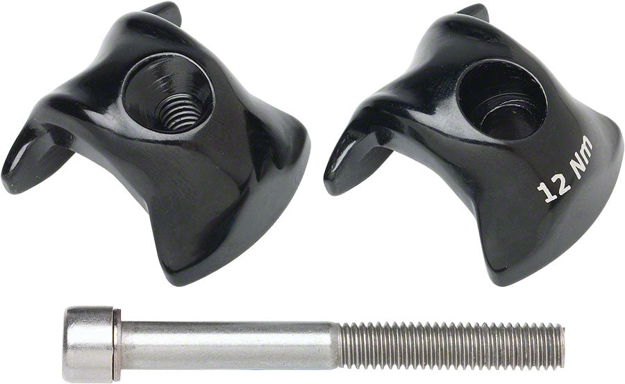 Ritchey WCS 1-Bolt Seatpost Saddle Rail Clamp - Outer Plates For Carbon Posts 7 x 9.6mm Rails BLK Saddle Clamp Ritchey   