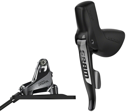 SRAM Rival 1 Disc Brake Cable-Actuated Dropper Remote Lever - Left/Front Flat Mount 20mm Offset BLK A1 Disc Brake & Lever SRAM   