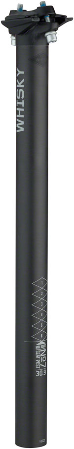 WHISKY No.7 Carbon Seatpost - 30.9 x 400mm 0mm Offset Matte Carbon Seatpost Whisky Parts Co.   