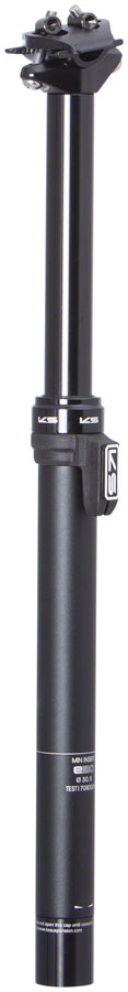 KS E20 Dropper Seatpost - 31.6mm 100mm Black Dropper Posts KS   