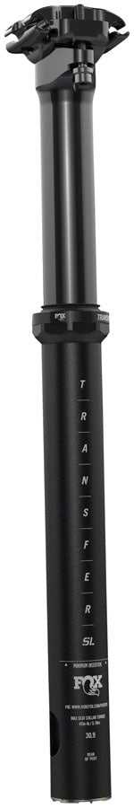FOX Transfer SL Performance Series Elite Dropper Seatpost - 31.6 100 mm Internal Routing Anodized Upper Dropper Posts Fox Shox   