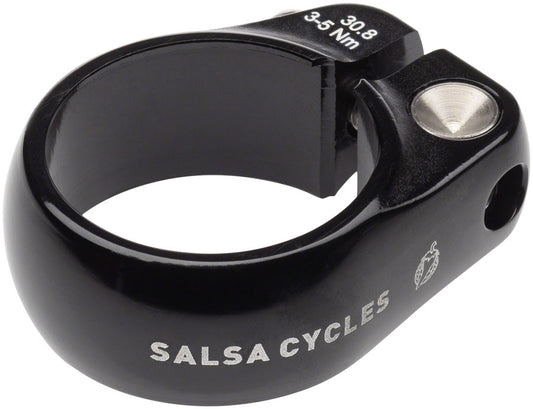 Salsa Lip-Lock Seat Collar 30.8mm Black Seatpost Parts and Accessories Salsa   