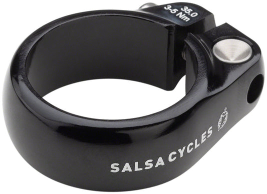 Salsa Lip-Lock Seat Collar 35.0mm Black Seatpost Parts and Accessories Salsa   