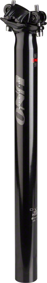 Kalloy Uno 358 2-Bolt Seatpost 31.6 x 350mm Black Seatpost Kalloy   