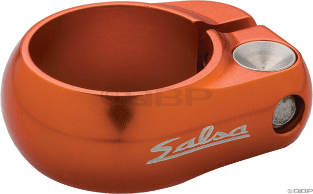 Salsa Lip-Lock Seat Collar 36.4 Orange Seatpost Parts and Accessories Salsa   