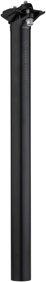 Salsa Guide Deluxe Seatpost 31.6 x 400mm 0mm Offset Black Seatpost Salsa   